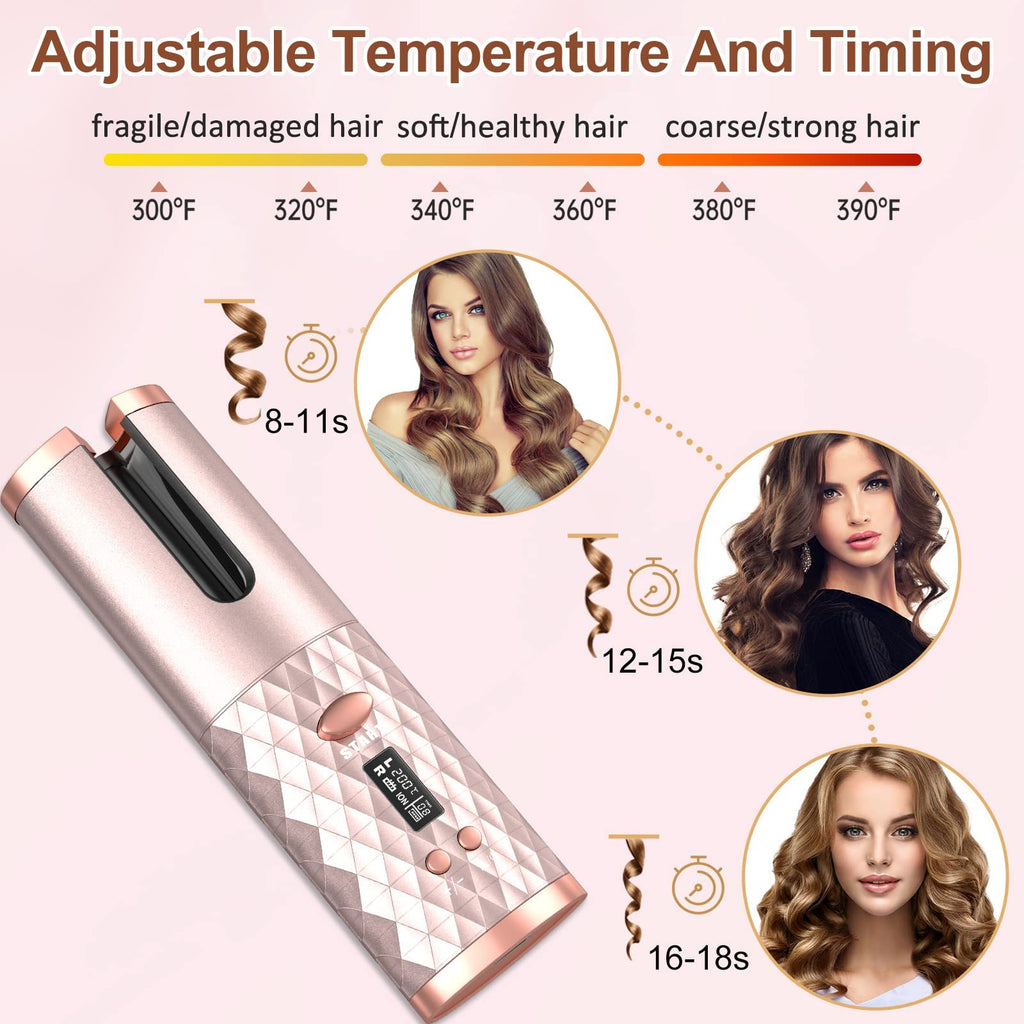 Rizador de Cabello Automático Inalámbrico