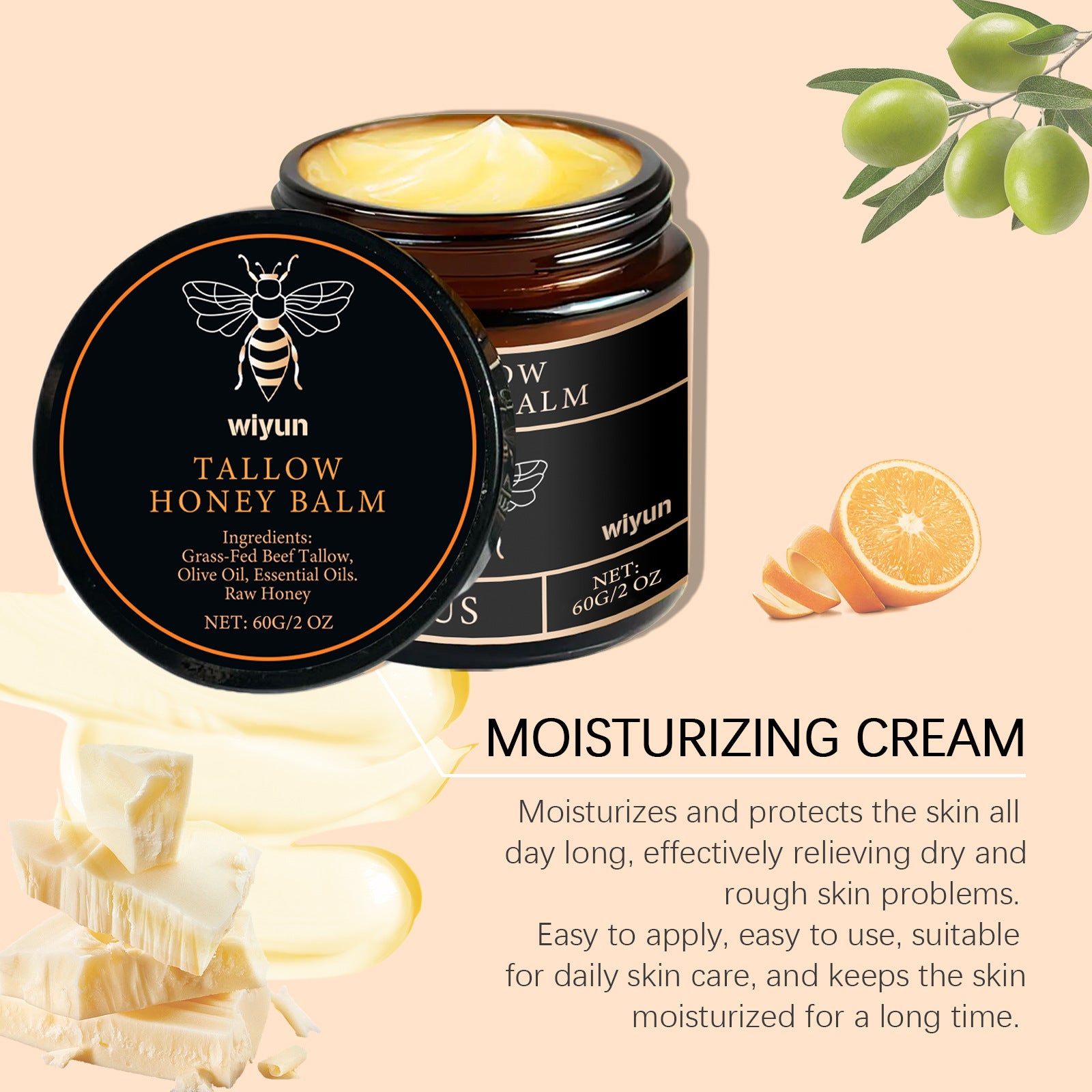 Crema Corporal Reafirmante & Aclarante con Sebo de Res Nutrición Profunda · Eliminación de Manchas · Hidratación Intensa